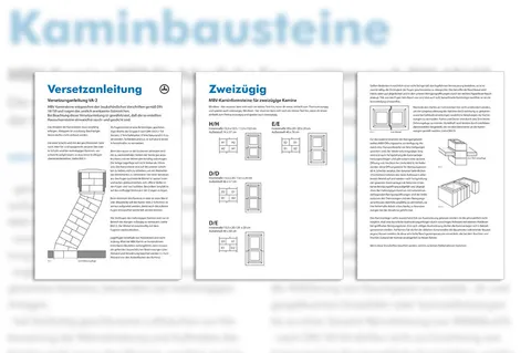 Screenshot/Foto vom Projekt Broschüre Kaminbausteine Reinartz
